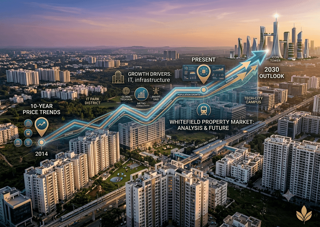 Whitefield Property Price Appreciation: 10-Year Price Trends, Growth Drivers & 2030 Outlook