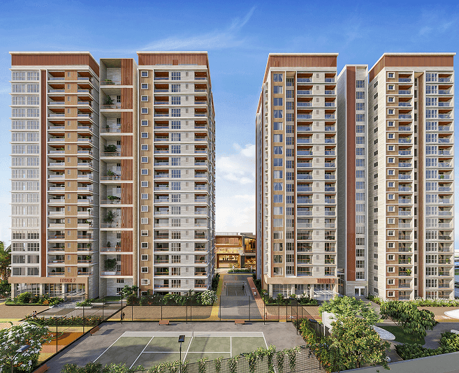 An estate drawn from the rarest element. - Sumadhura Solace